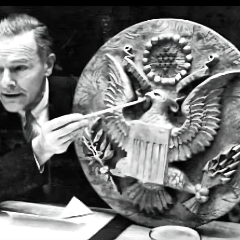 US Ambassador exposing the Soviet Great Seal spy bug in 1960