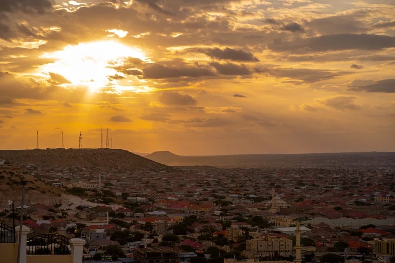 Panoramic view of Hargeisa, the capital of Somaliland